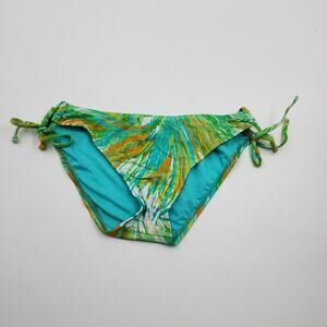 Mossimo Tropical Print Side Tie Bikini Bottom Size M